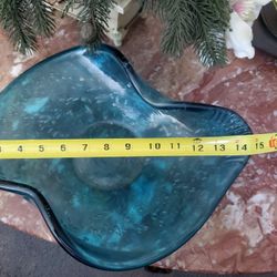 Thick Hand Blown Decorated Piece