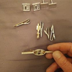 Vintage Money Clips And Cuff Links 