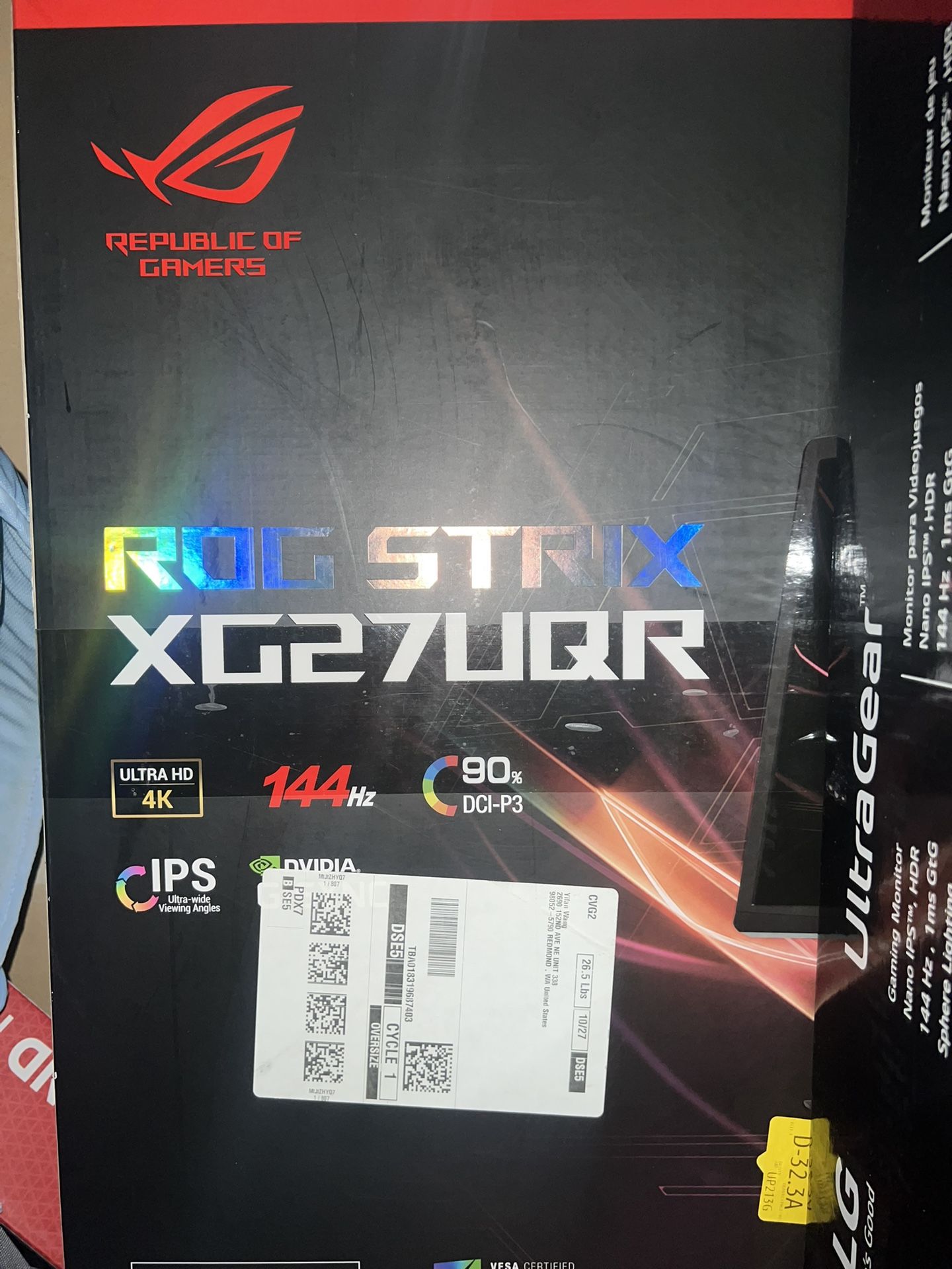 Asus Strix XG27UQR