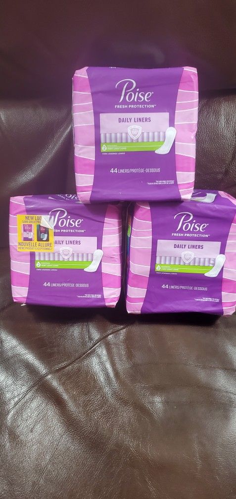 Poise Liners 3 Boxs
