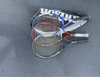 Wilson Tennis Racks with bag