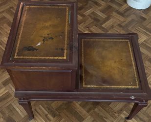 Two-tier step end table ONLY $20