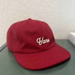 Vans Script Felt Adjustable Strap Hat
