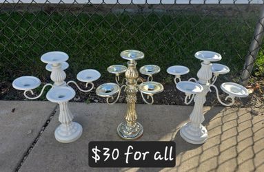 chandelier cupcake or candle holders