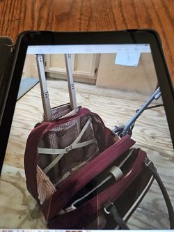 Chaps Burgundy Rolling Luggage