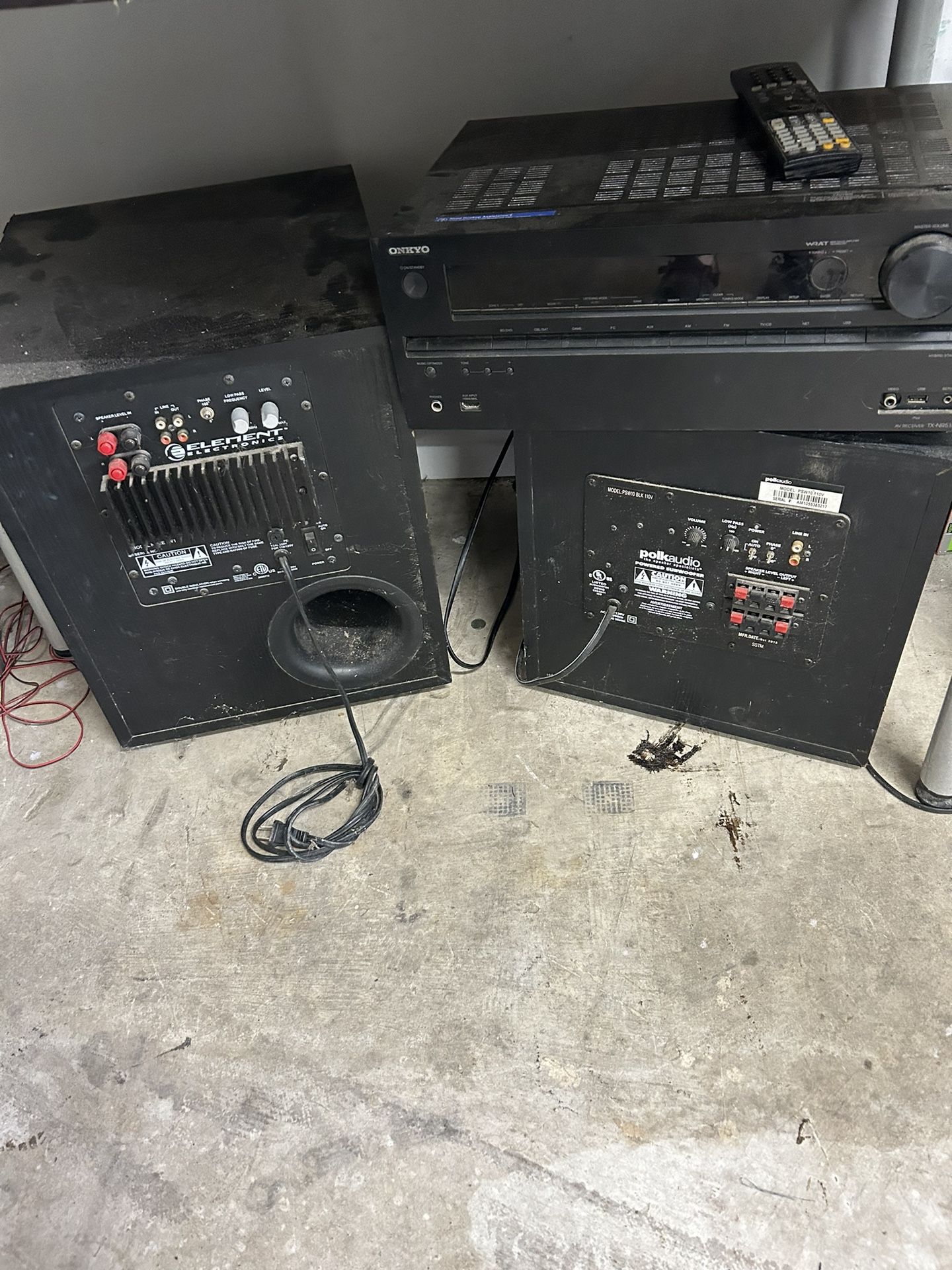 2 Subs And Onkyo Head Unit