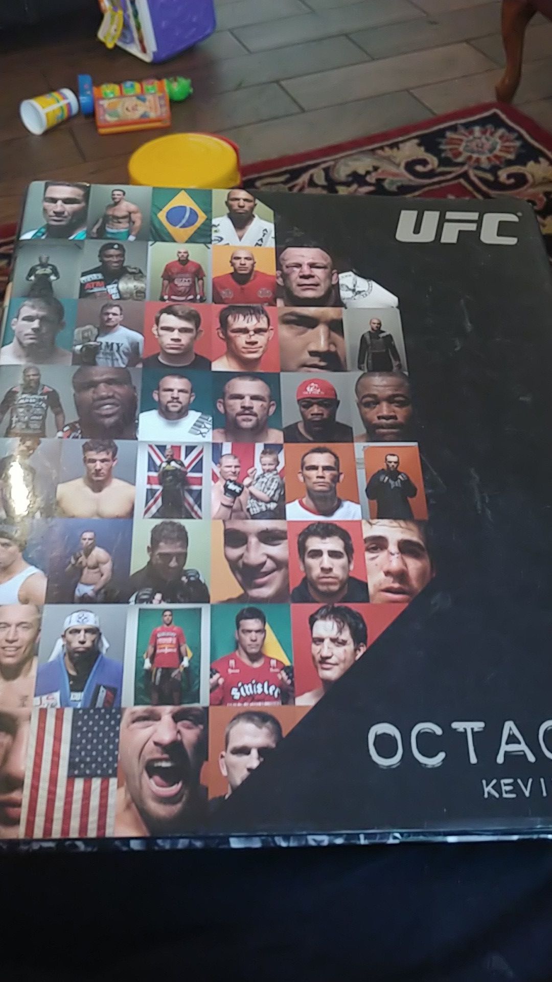 ufc octagon book kevin lynch, hard cover