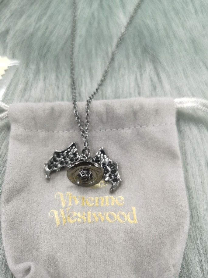 Vivienne Westwood Black Bat Necklace