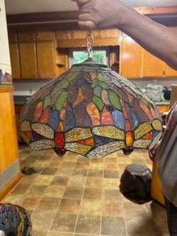 3 Tiffany-Style Stained Glass Light