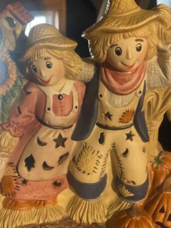 Scarecrow Tealight Candle Holder 