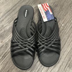 Okabashi Women's Venice Slide Sandals, Color Black,