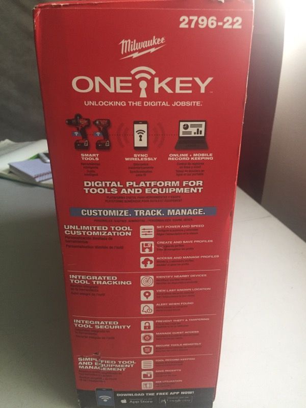 Milwaukee New M18 FUEL KIT ONE KEY ( BLUETOOTH ) Kit Nuevo De Dos Herramientas Con Bluetooth