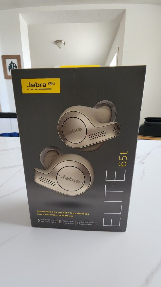 Jabra Elite 65t True Wireless Earbuds (Gold-Beige)