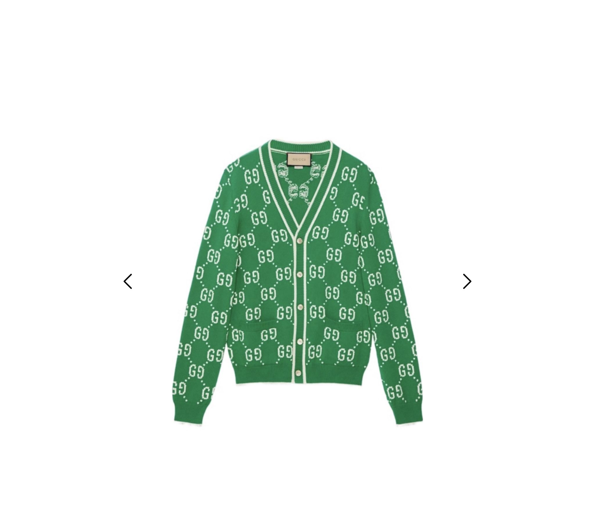 (New) Gucci Jacquard Cardigan…Jumbo GG with tags