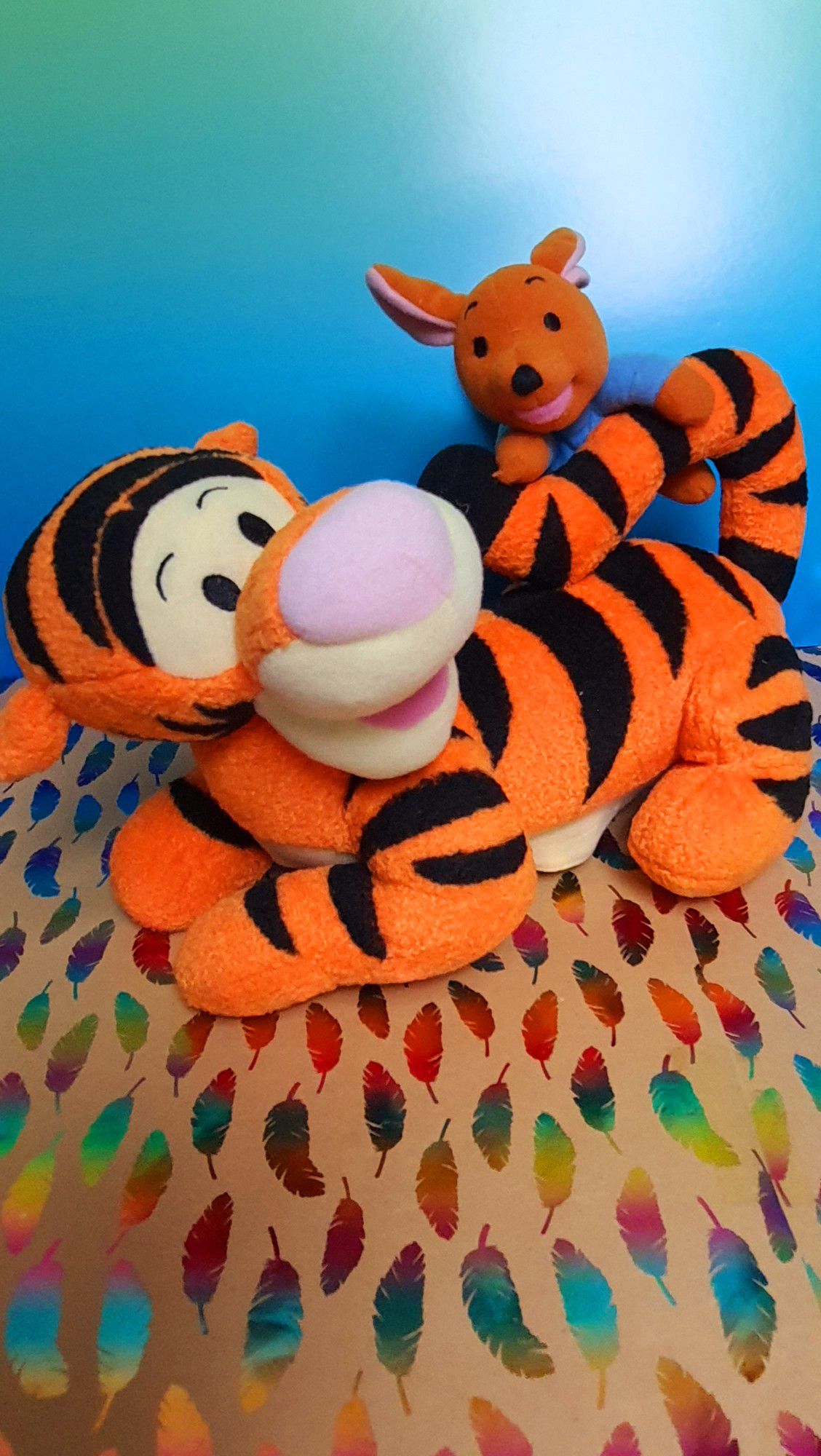 Disney Winnie The Pooh ~ Talking Tigger with Koo 10 Inch Plush Toy