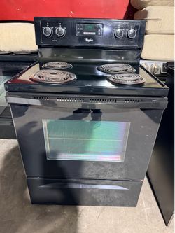 Whirlpool stove Electric black
