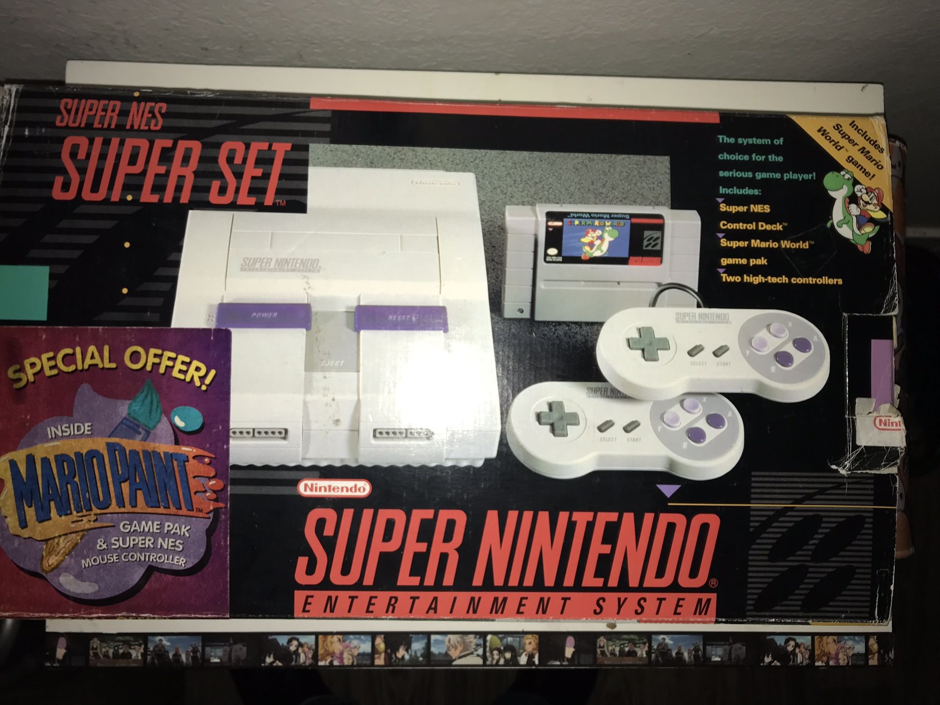 Super Nintendo System Mario Paint Set