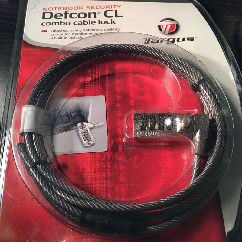 Notebook Security Defcon CL combo cable lock