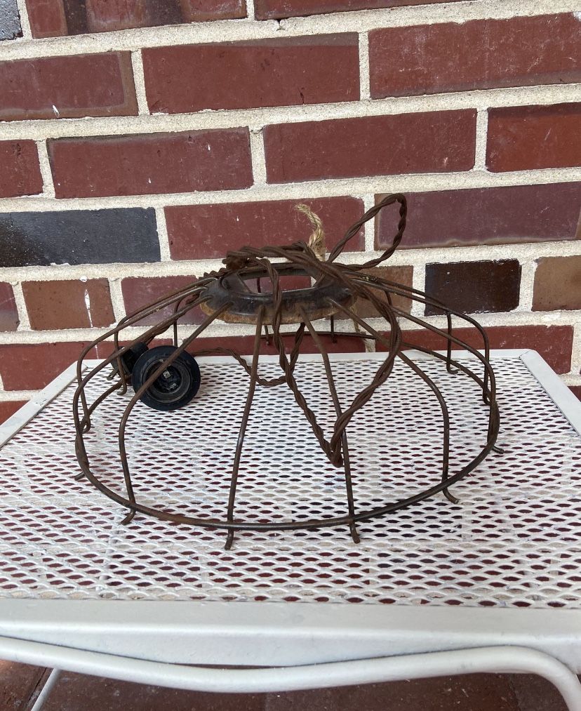 Antique Wire Lamp