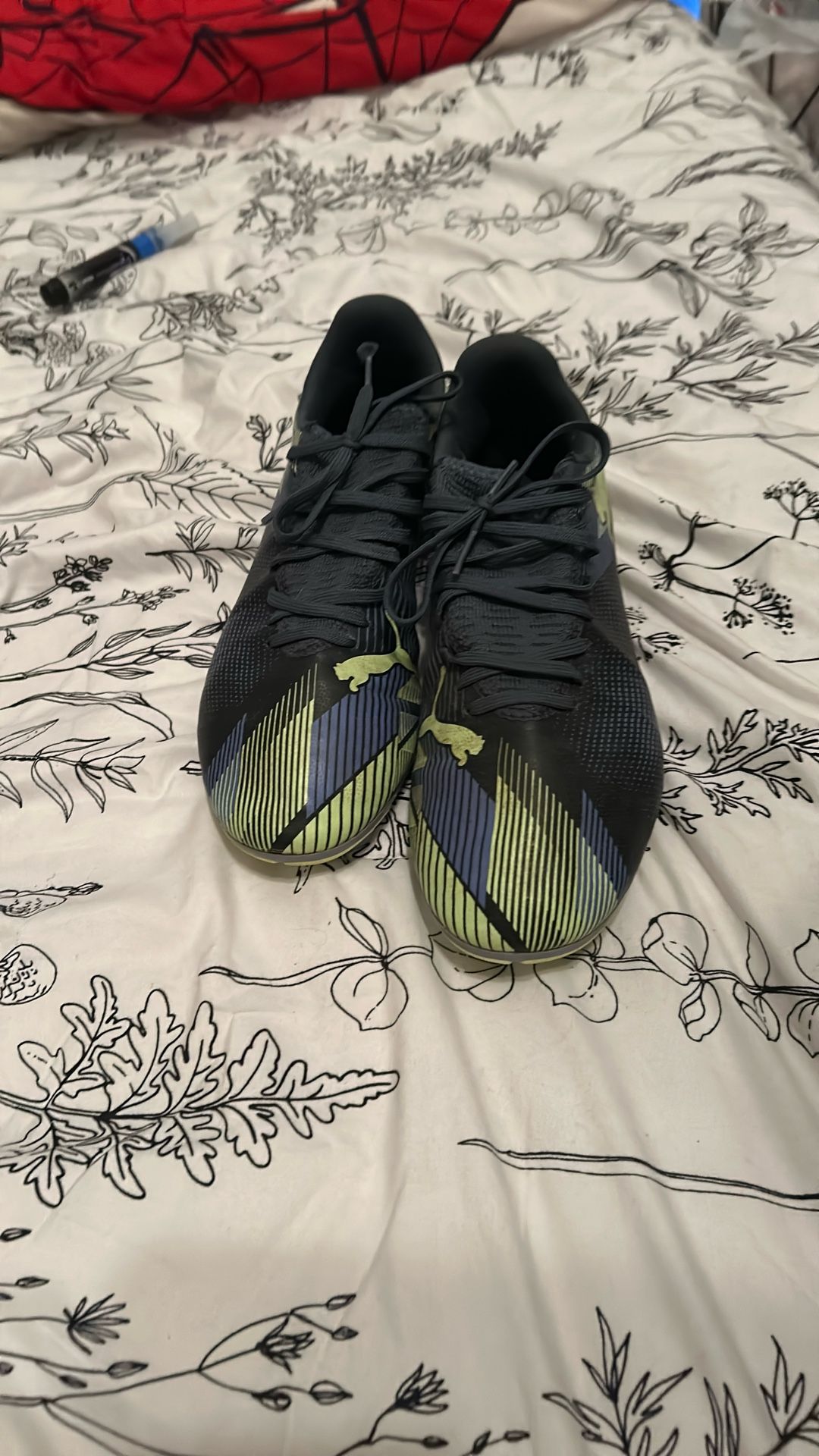 Puma Cleats Color Green Purple And Dark Blue