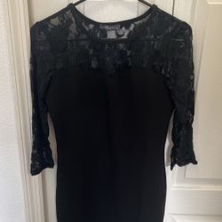 Beautiful Black Dress With Lace 