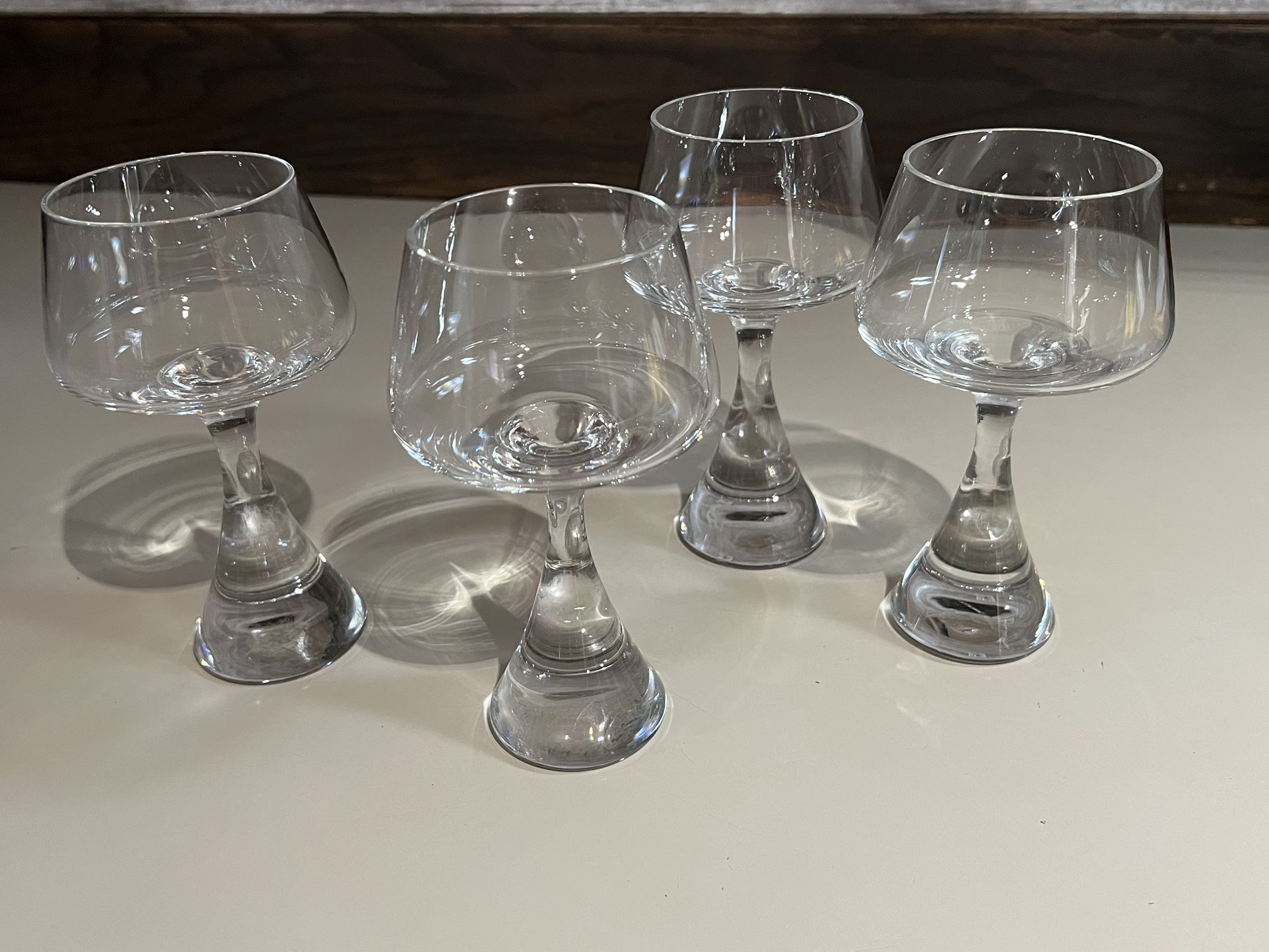 Crystal Wine Glasses (4-glasses)