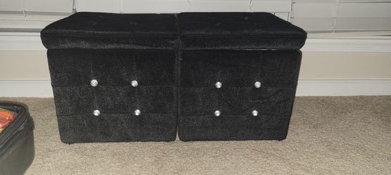 2 Storage Ottoman Cubes