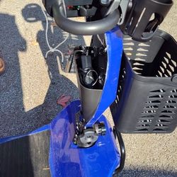 Blue Electric Mobility Scooter