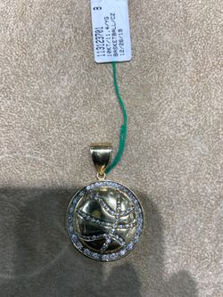 10KT Gold Basketball Charm