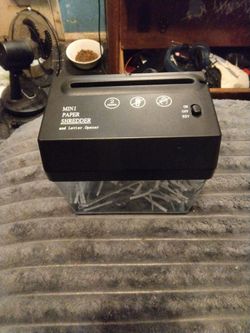 Mini USB Paper Shredder with letter Opener 20$