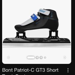 Bont Short Track Speedskating Boots With 14”blades