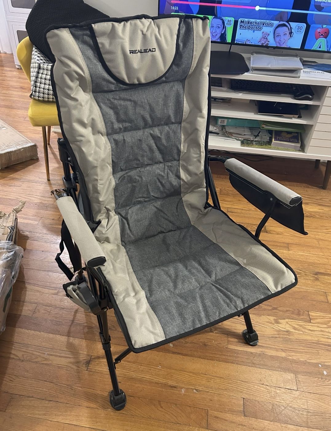 BRAND NEW- Oversized Folding Camping chair