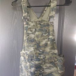 Camouflage Suspender Pants 