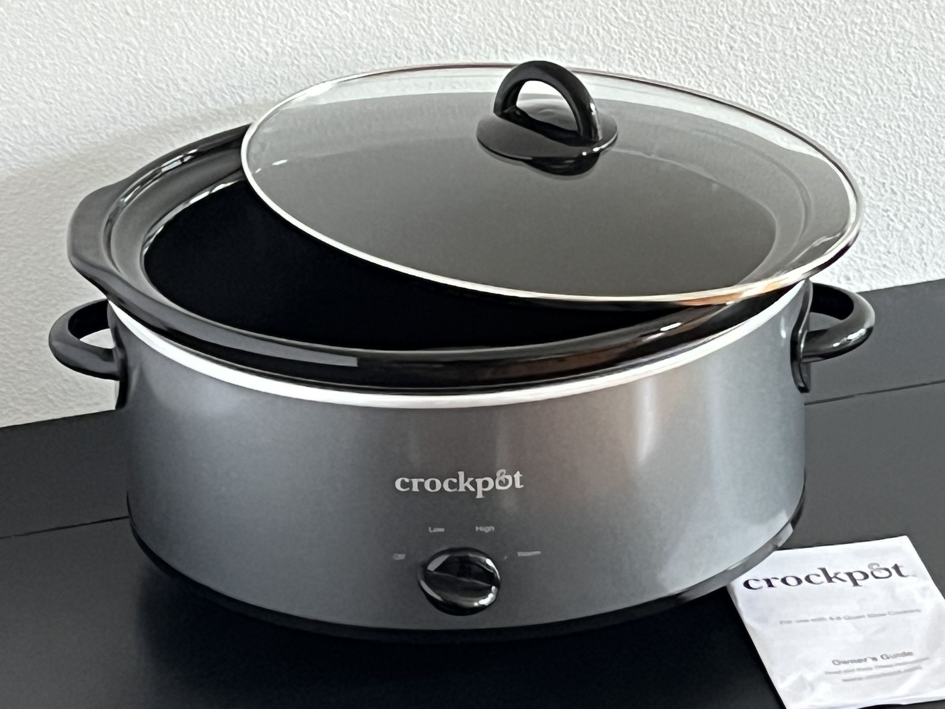 Crockpot Slow Cooker 7 Qt. Charcoal Grey