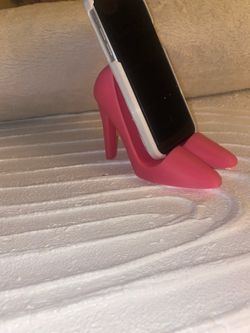 PINK High Heel Phone Stand
