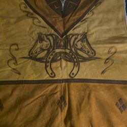 REAL COW LEATHER PONCHO