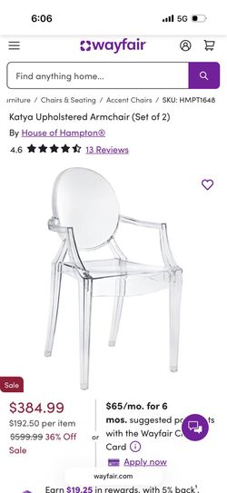 Katya Acrylic Armchair