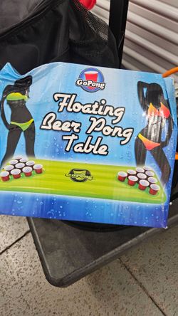 New pool floating beer pong table