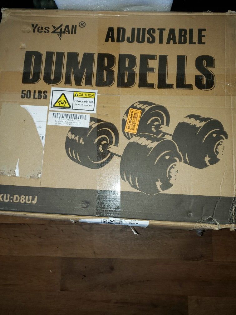 50lb Adjustable Dumbbells