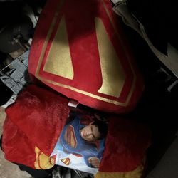 Superman pillow + Blanket