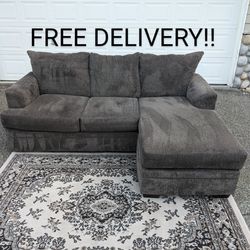 Gray Sectional Sofa FREE DELIVERY 🚚