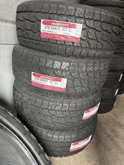 4 NEW 2755520 AT TIRES INSTALL BALANCE