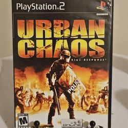 Urban Chaos Riot Response Sony PlayStation 2 PS2 CIB Complete In Box With Manual