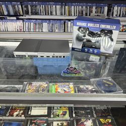 PlayStation Slim Complete with Wireless Controller $170 Gamehogs 11am-7pm Silver