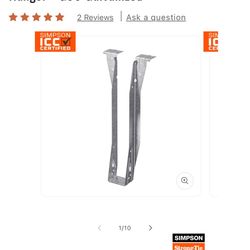 10 Ct Simpson Strong Tie Top Flange Joist Hanger