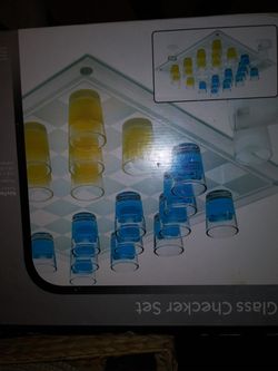 Checker set shot glass