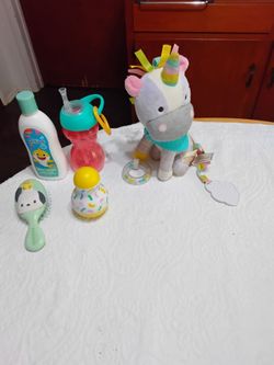 Baby Items Bundle – Toy, Lotion, Sippy Cup & More