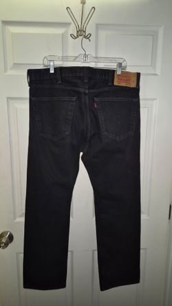 Mens  Black Levi's 501 Jeans 38x32