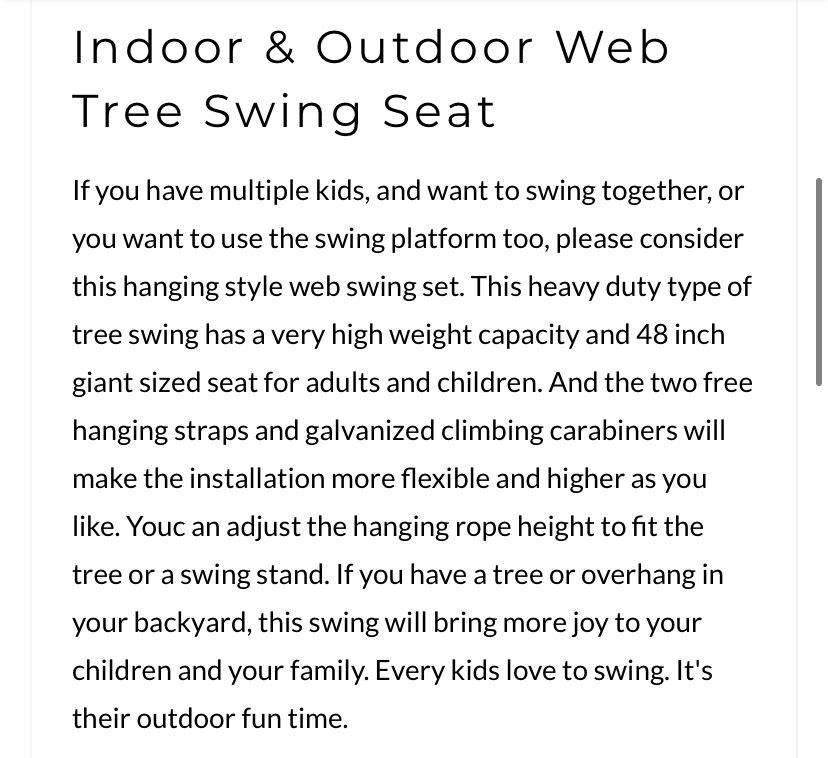 40” Flying Saucer Swing