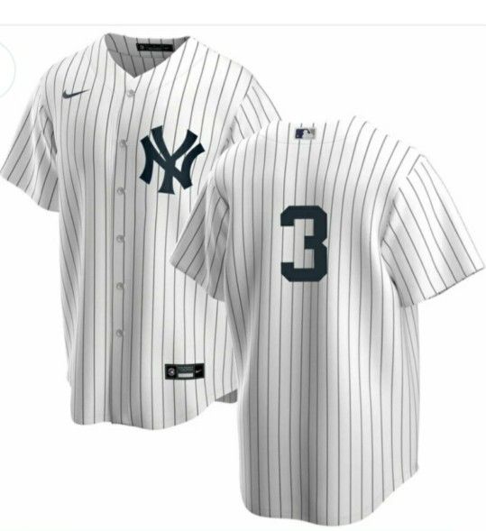 New! Throwback New York Yankees  Babe Ruth #3 Home pinstripe Jersey. XL